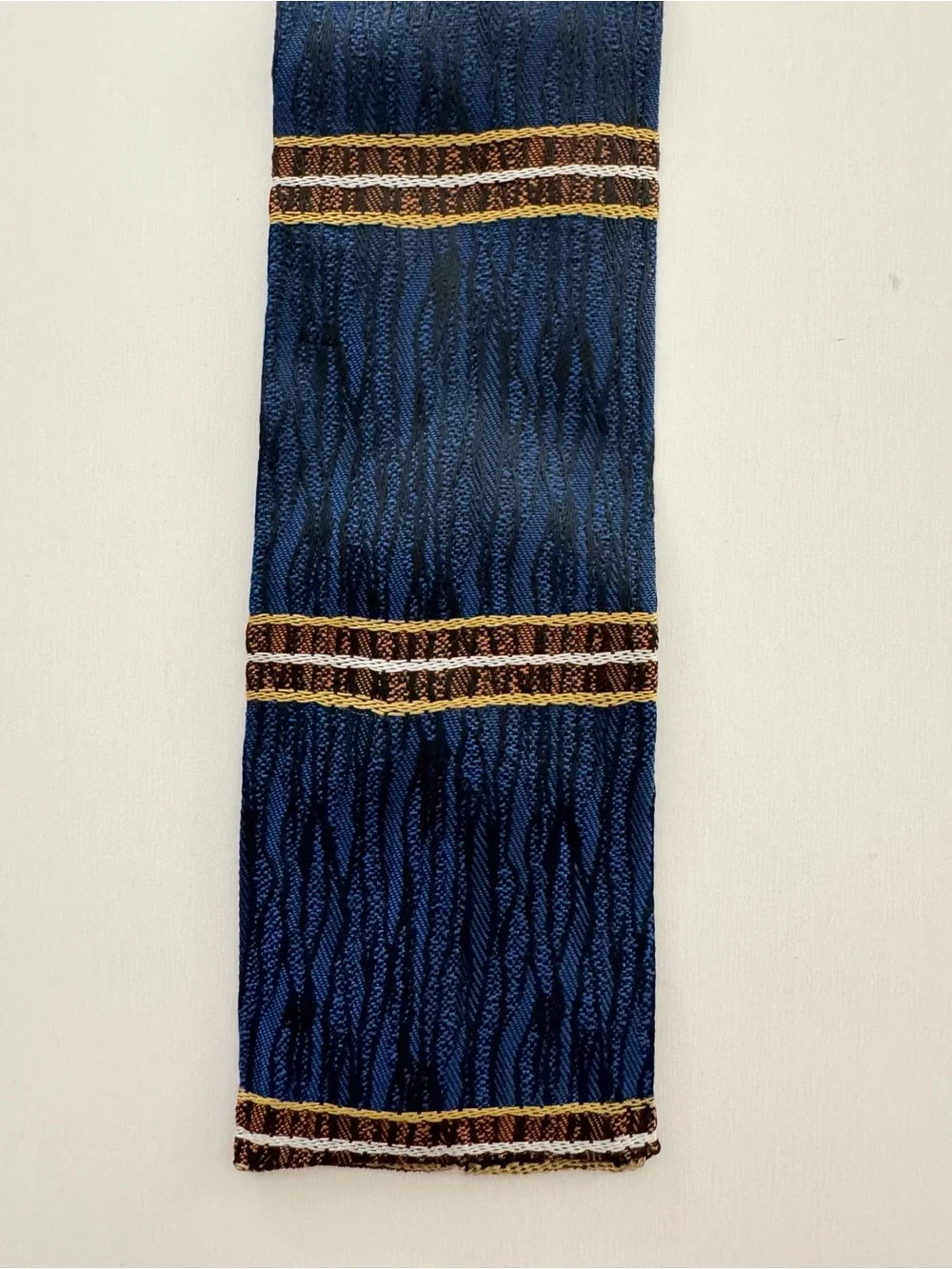 Vintage 60s Skinny Square End Tie